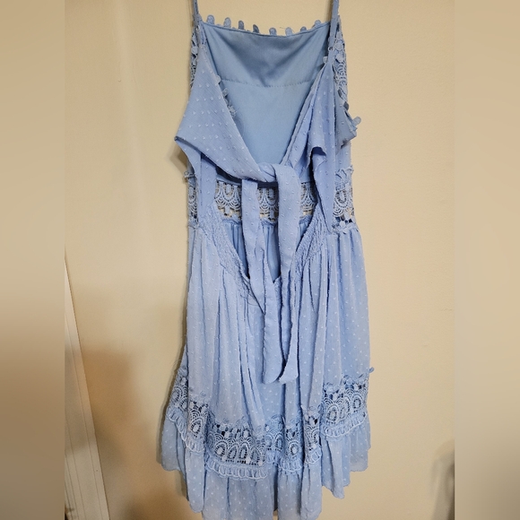 Rue21 Light Blue Lace Casual Dress - Picture 2 of 2